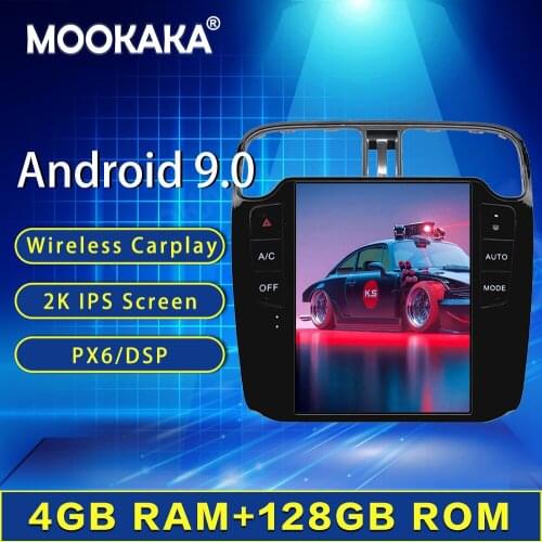 128G Tesla Style Android Car GPS Navigation For Volkswagen/VW Polo 2012+ Stereo HeadUnit Multimedia Player Radio Tape Recorder