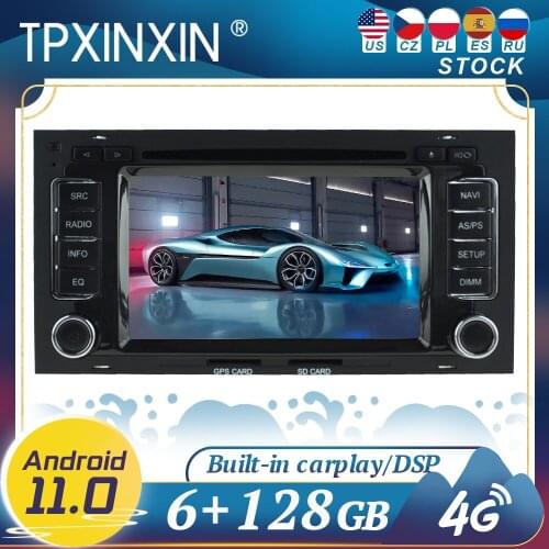 Carplay For Volkswagen TOUAREG 8 2003 - 2010 Android 11 Car Radio Player GPS Navigation Head Unit Multimedia Stereo WIFI DSP BT