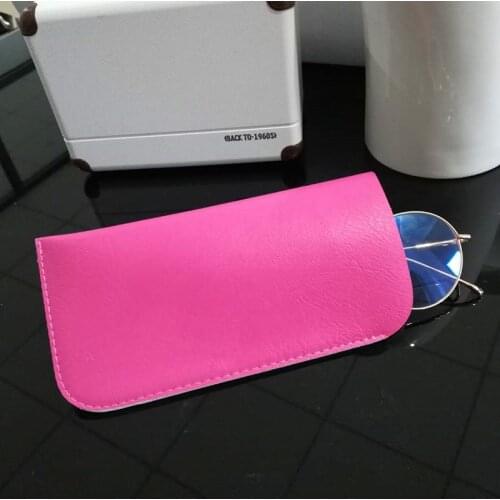 175*95mmLeather Eyes Reading Glasses Bag Women PU Leather Pocket Glasses Pouch For Men Sunglasses Bag Case Eyewear Accessories
