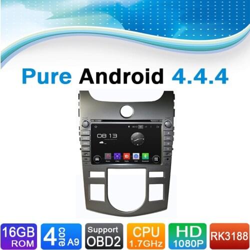 Pure Android 4.4.4 Car DVD GPS Navigation for KIA CERATO/FORTE (Automatic) (2008-2012)