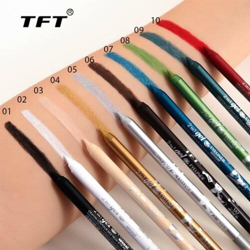 Extra Water Resistant Eyeliner 10 Colors Eye Liner Pencil Pigment Waterproof Eyeliner Pen Eye Cosmetics Makeup Tools