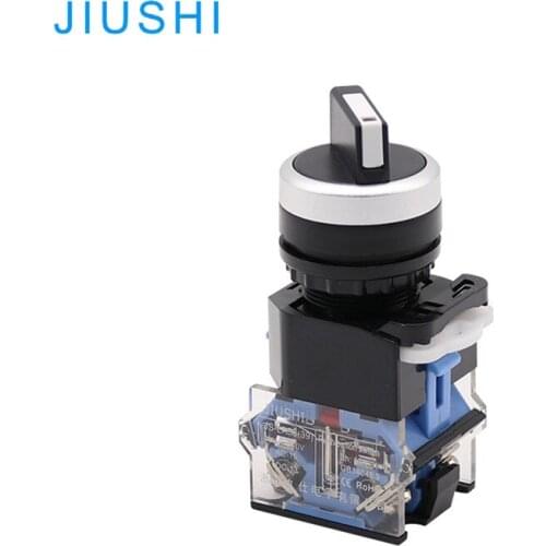 JIUSHI LA38-11X2 22mm 2 position latching selector switch 1NO 1NC