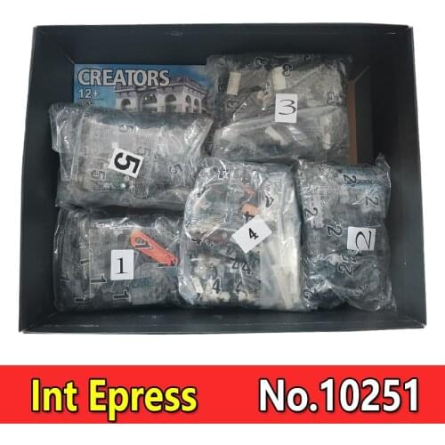 Creator Street View Building Blocks Sets City Assemble Bricks Swiss Bank Compatible 10251 2380Pcs With LED Kits Girl Toys Gifts