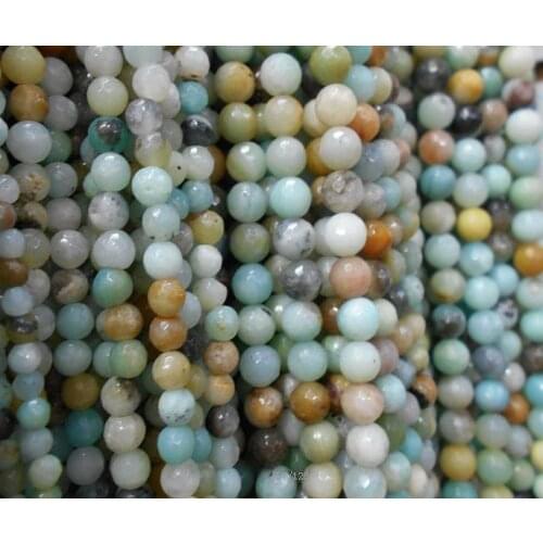 Round Frost Amazonite Beads,Selectable Size 6mm To 12mm,Natural Stone Beads For Women Bracelet Making Strand 15"