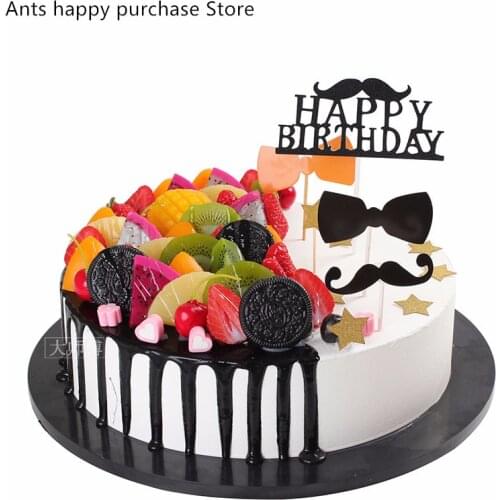 Birthday cakes model simulation model fruit mousse cakes display window samples fake cake artificial cake decorations