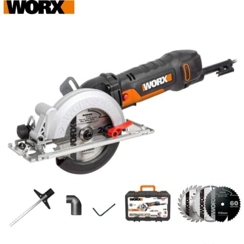 Worx 500W Electric Saw WX439 Circular Saw 120mm Compact Household Power Tools Cutting-machine Multi-function Mini Saw handheld
