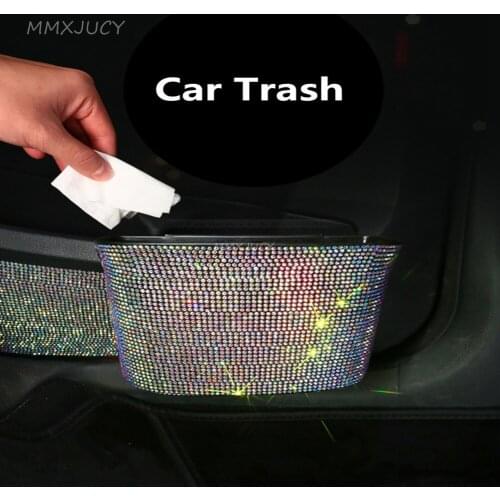 Car Hanging Interior Accessories Organizer Stowing Tidying Seat Back Storage Bag Car Trash Paper Umbrella Storage Bucket