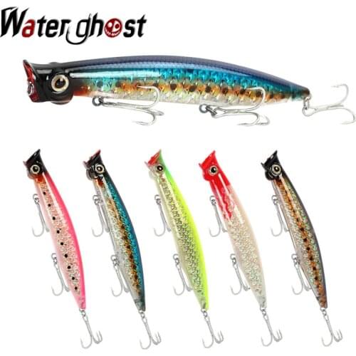 Popper Bait 110mm / 13.5g 3D Fishing Bait Bass Bait Swinger Troll Top Water High Reflective Fis