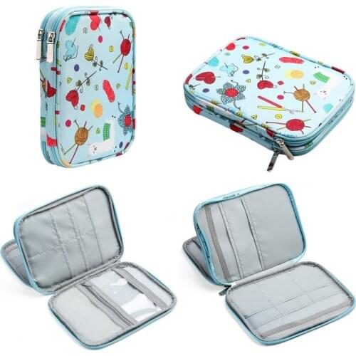 Empty Knitting Needles Bag Pouch Storage Case Organizer Bag For Needles Scissors Ruler Sewing Accessories Kit Bag For Women