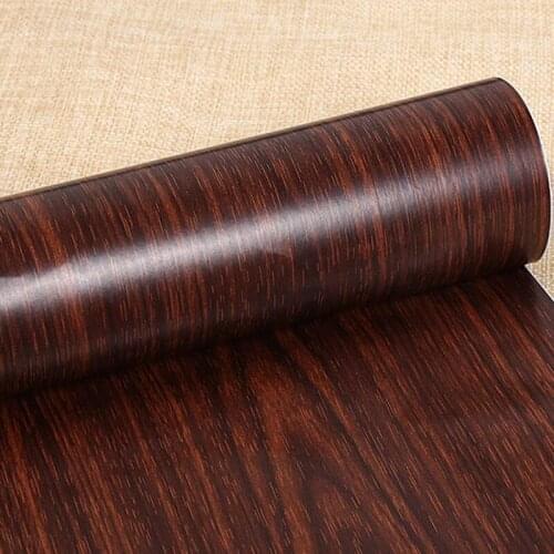 45cm*2.5m PVC Self-adhesive Sticker Wood Wallpaper Roll for TV Background Wall Decor Furniture Wood Grain Paper Wardrobe Sticker