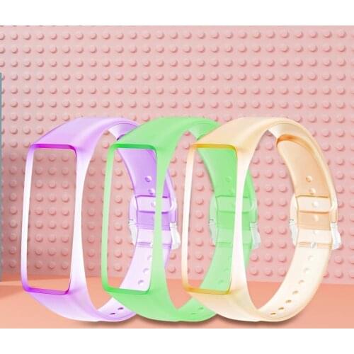 Watch Band Skin-friendly Breathable Transparent Sports Replaceable Watch Belt for Samsung Galaxy Fit2 SM-R220