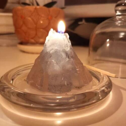 Snow Mountain Silicone Candle Mold for DIY Ice Cube Aromatherapy Candle Plaster Ornaments Handicrafts Ice Tray Mold Hand Gift Ma