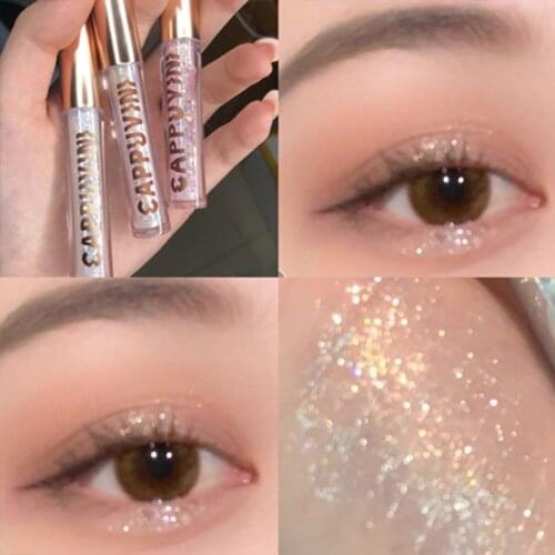 7 Colors Shimmer Liquid Eyeshadow Quick-drying Glitter Eye Shadow Waterproof Long Lasting Eyeshadow Cosmetics Makeup Highlight