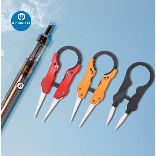 Heat Resistant Ceramic Tweezers DIY Multifunctional Non Conductive Pointed Tip Tweezers for Mobile Phone Repair DIY Hand Tool