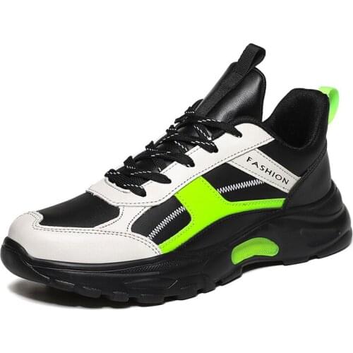 Cifimi Fall Men Walking Shoes Light Breathable Shoes Men Walking Trainers Flats Casual Sneakers Zapatillas Hombre Pu Upper