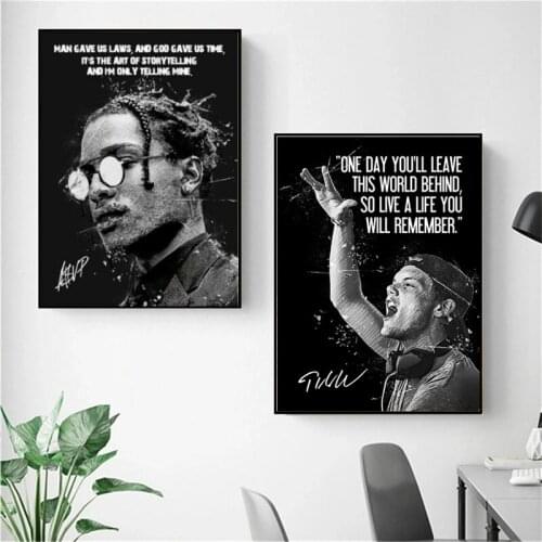 Celebrity Inspirational Quotes Abstract Painting Canvas Painting Figure Poster and Print Modern Wall Art Living Room Home Decor