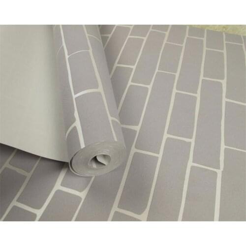 Beibehang papel de parede Home Decorative Stereo Brick 3D Wallpaper Pure White Blue Red Brick Waterproof 3D Wallpaper Rolling