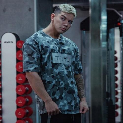 DFKDZG Mens Camouflage T-Shirts