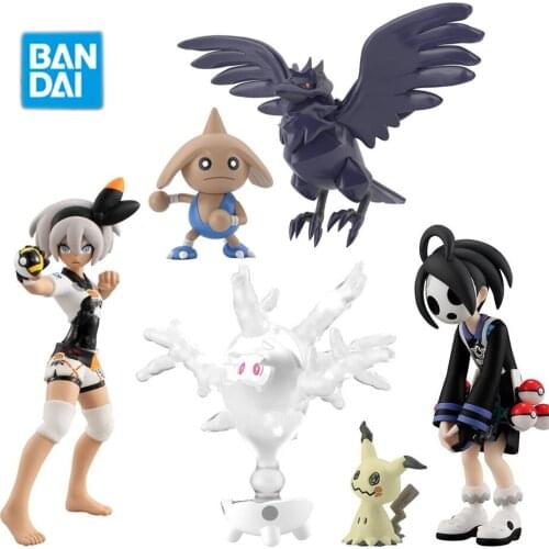 Bandai Original Pokemon Allister Mimikyu Gashapon Anime Figures Kids Toys Action Figure PVC Collections Dolls Gifts Boxs Egg