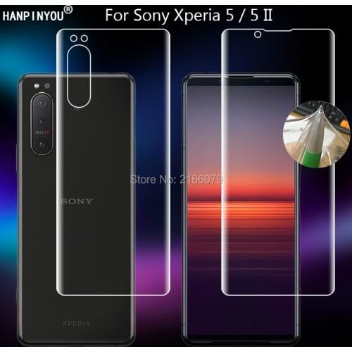 For Sony Xperia 5 II Xperia5 6.1" Clear TPU / Matte Anti-Fingerprints Hydrogel Full Cover Soft Screen Protector Film (Not Glass)