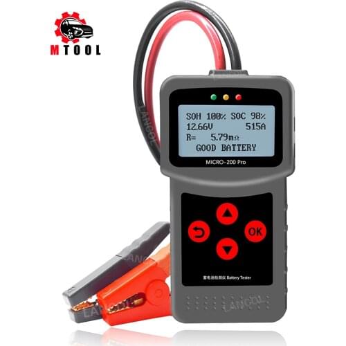 Good news12V Battery Tester AnalysCar Automotive Battery Tools Mciro200Pro Auto Factory Diagnostic Tools For Battery Life Tester