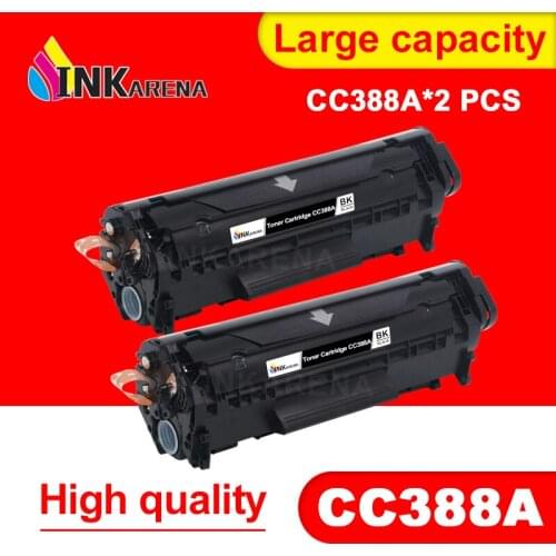 INKARENA 2PCS 388A 88A Compatible For HP388A 88A Toner Cartridge For HP LaserJet P1007 P1008 P1106 P1108 M1136 M1213nf M1216nfh