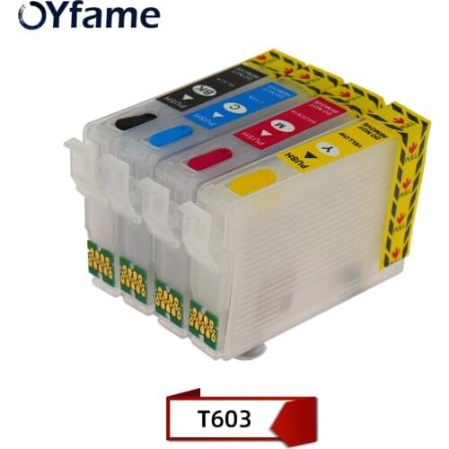 OYfame Europe 603 603XL Ink Cartridge For Epson T603 Ink Cartridge With ARC Chip For Epson XP-4100/XP-4105 WF-2810 Printer