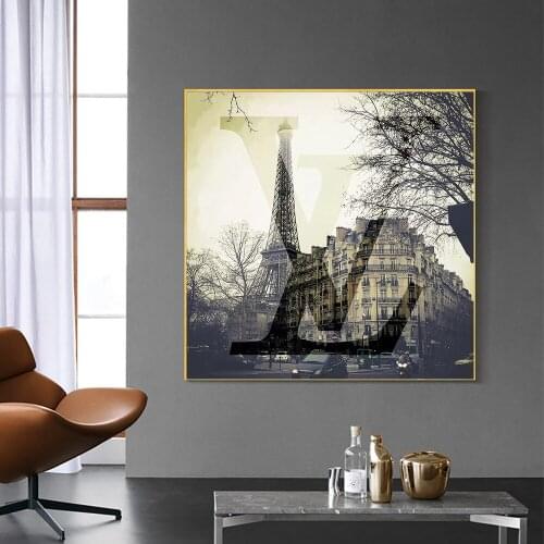 Wall Art Poster Prints Vintage Architecture Eiffel Tower Canvas Painting Luxury Brand Wall Decor Art Modern Home Decor Cuadros
