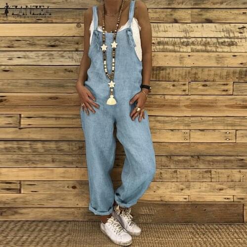 2022 New Product Hot Sale Hot Style European and American Ladies Fashion Casual Loose Suspender Jumpsuit Plus Size Overalls