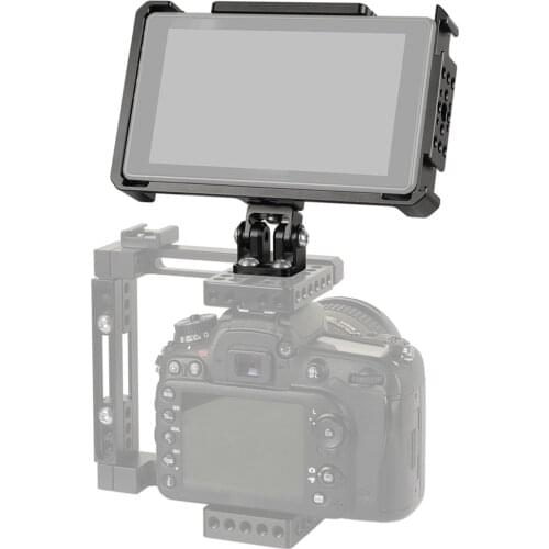 Directors Monitor Cage Bracket Form-fitting W/ Shoe Mount & ARRI Locating Pins Exclusively For FeelWorld LUT6 & LUTS6 Monitor
