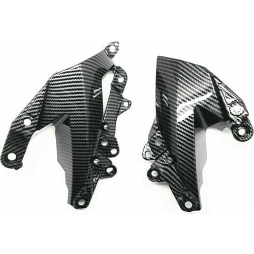 Carbon fiber paint Side Mid Engine Cover Fairing Fit For Kawasaki NINJA ZX-6R 2009 2010- 2011-2012