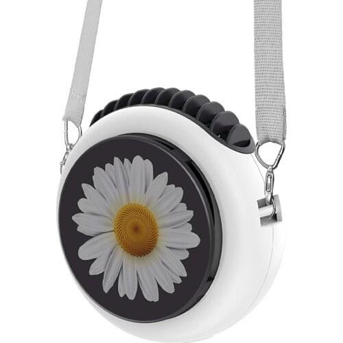 Battery Operated Personal Table Fan With Adjustable Lanyard, Neck Hanging Fan Small Portable Fan Travel Fan