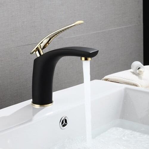 QUEEXU Black Bath Faucets