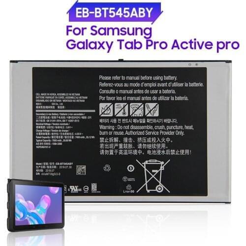 Samsung Replacement Battery EB-BT545ABY for Samsung Galaxy Tab Pro Active Pro T545 SM-T545 4.35V 7600mAh Battery 28.88Wh + Tools