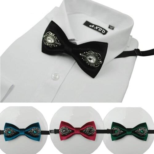 Rhinestone Bow Ties Gift for Men Men Accessories Skinny Ties Festival Men Luxury Tie for Adult Mens Tie