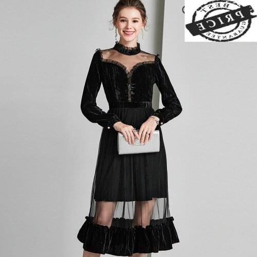 Party Dress Lace Women Long Vintage Black Sexy Dress Slim Dresses Woman Party Night Spring Summer Clothes Vestidos 223032
