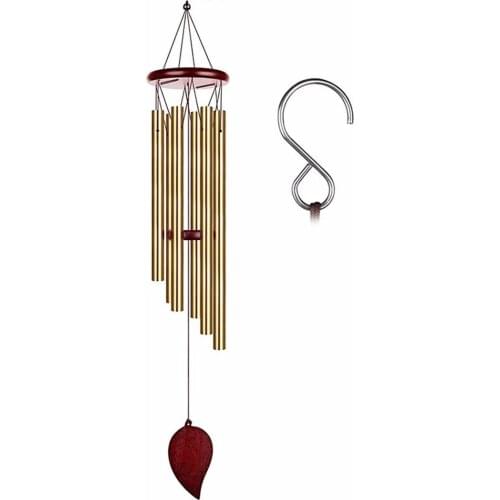 Money Tree 6 Tubes Wind Chimes Bell Good Luck Decorations Home Bell Pendant Home Gardens Courtyards Decorative Lucky Wind Chime