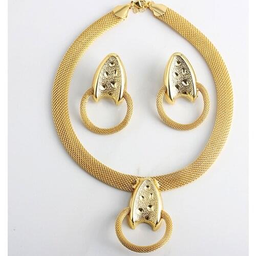 Fashion Jewelry Bohemia Jewelry Sets For Women Earrings Necklace Pendant Flower Jewelry For Engagement fashion Jewelry Findings