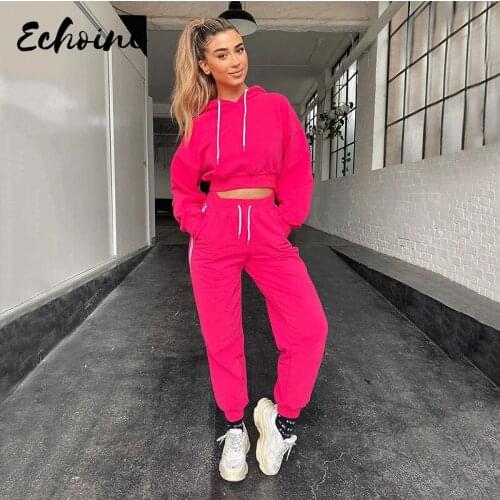 2020 Women Casual Striped Tracksuit Sportswear Sets Women Patchwork Hoodies Sweatshirt and Sweatpant 2 Pcs Set Autumn Jogger Set
