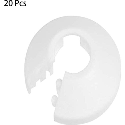 20Pcs Radiator Pipe Collars Shower Faucet Angle Valve Pipe Plug Decoration Cover Snap-on Plate Kitchen Faucet AccessoriesCY