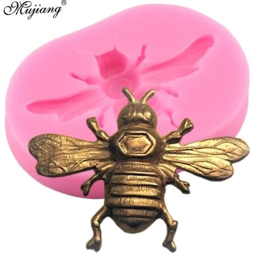 3D Bumble Bee Silicone Mold DIY Cookie Baking Cupcake Fondant Candy Chocolate Clay Mould Sugarcraft Cake Decorating Tools