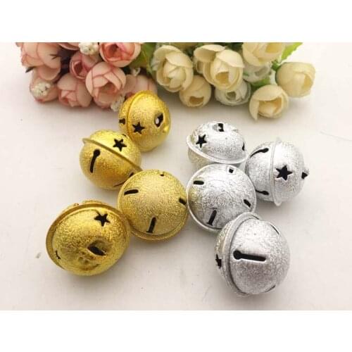 8pcs Christmas Bells Loose Beads Small Jingle Bells Christmas Decoration Gift Scrapbook or Christmas Decoration Craft