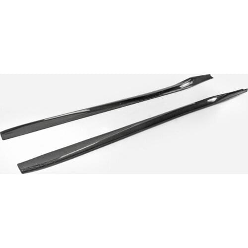 Car Accessories For Nissan 2017 GTR R35 MY17 Carbon Fiber VRS Style Side Skirt Extension Glossy Fibre Door Step Racing Body Kit