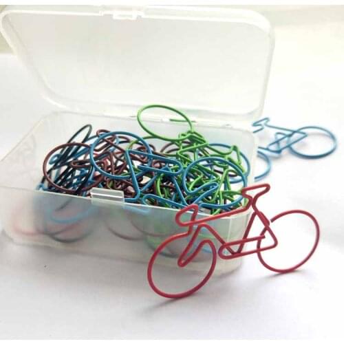 Bicycle Clips Color Pins Large Pins Customized Office Accessories Accesorios Oficina Paper Bookmark Paper Clip Paperclips