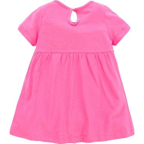 Little Maven 2021 New Summer Baby Girls Clothes Brand Dress Toddler Cotton Bunny Applique Dresses for Kids 2-7 Years