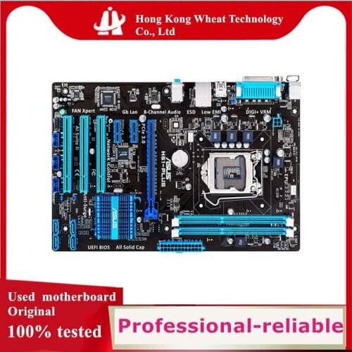 For ASUS H61-PLUS Motherboard Socket LGA 1155 DDR3 SATA2 For Intel H61 Original Desktop Used Mainboard