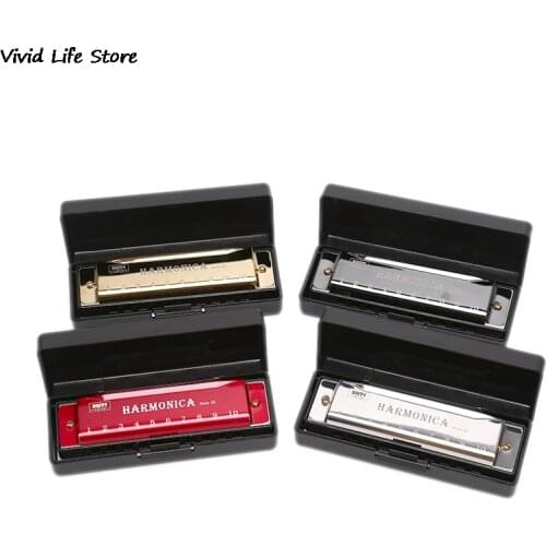 10 Holes For Rock Country Folk Jazz Melodica Swan Harmonica Diatonic Blues Harp Woodwind Music Instrument Mouth Organ