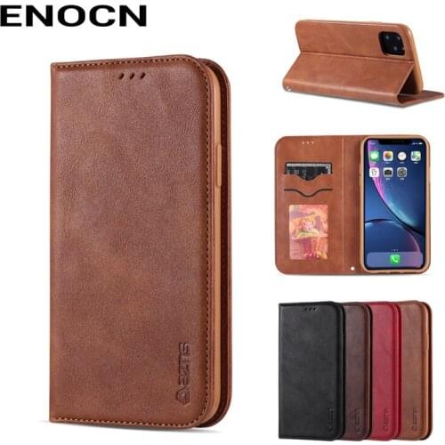 Magnetic Flip Case For iPone11 5.8" Case iPone11 6.5" Cover Luxury Leather Wallet Phone Case