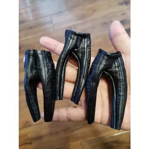 Custom 1/12 Scale Leather Pants Model for 6" Action Figure Doll Toys