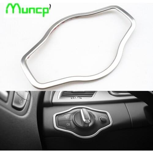 Car Headlight Panel Decorative Frame Cover Trim Stainless Steel stripe Interior Molding 3D Sticke for Audi A4 Q5 A5